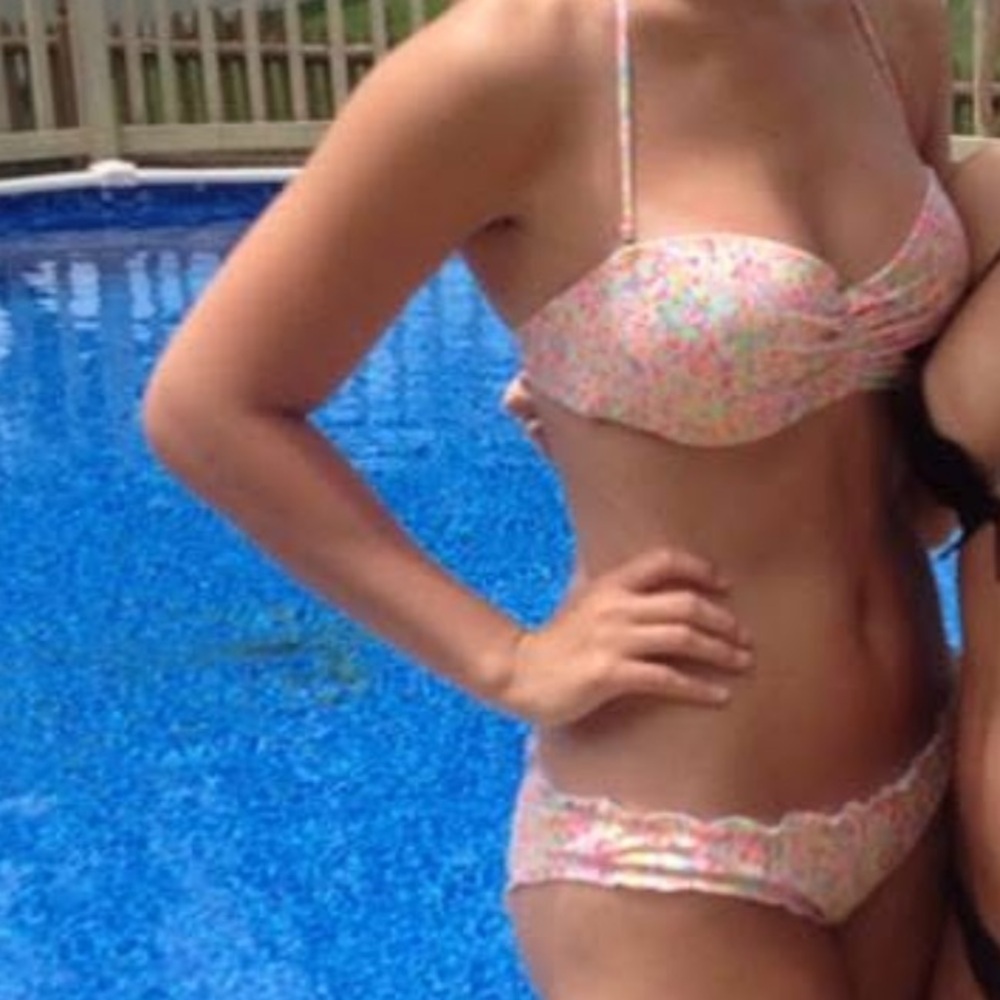 Victoria’s Secret Colorful Geometric confetti Print Bikini Two piece swimsuit